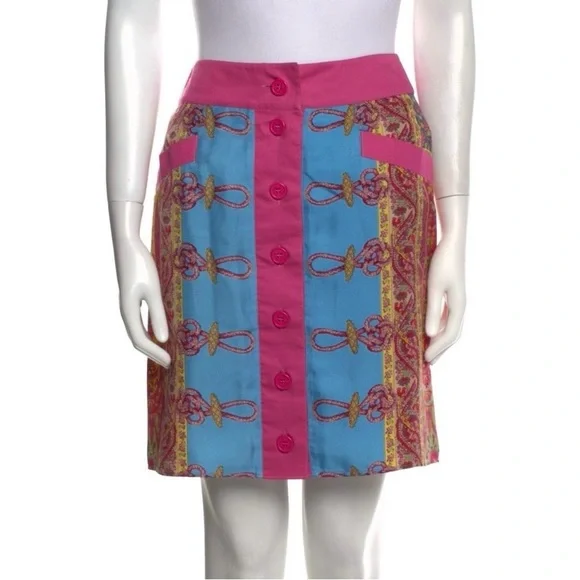 Etro | Skirts | Etro Vintage Paisley Silk Button Front